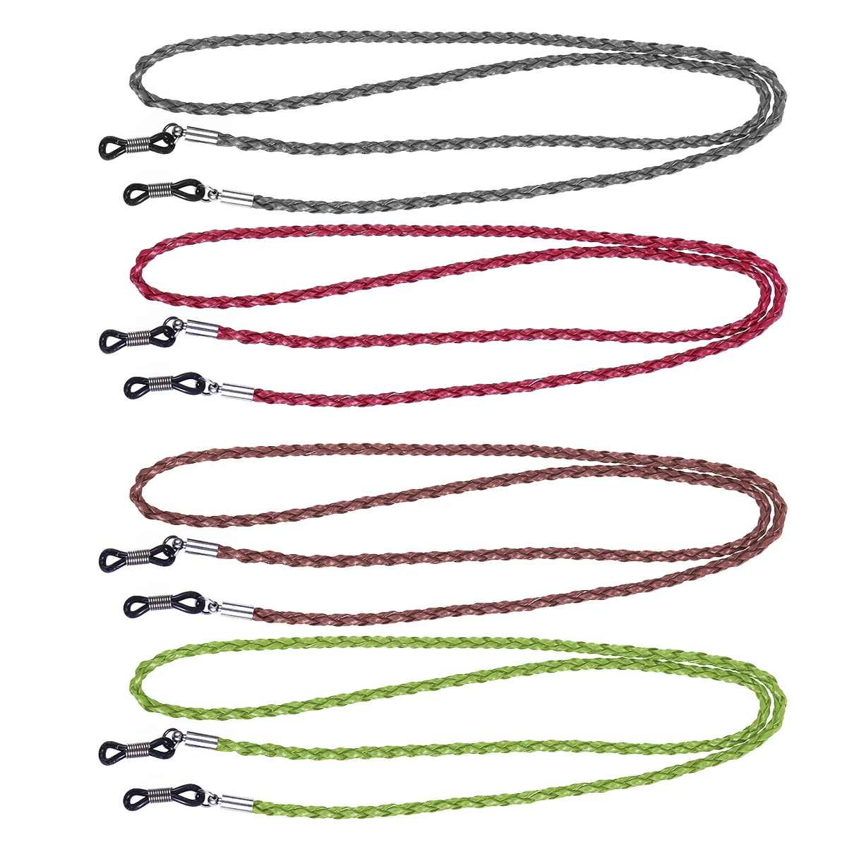 4 Pcs Durable Eyeglasses Strap Adjustable Grips Steel Coils 70cm Long Lasting Colorful Glasses Lanyard Universal
4 Pcs Durable Eyeglasses Strap Adjustable Grips Steel Coils 70cm Long Lasting Colorful Glasses Lanyard Universal