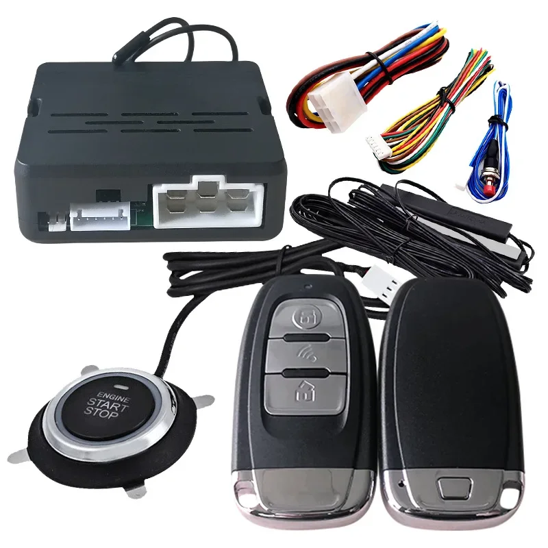 Good Keyless entry One-key start system Remote control Remote start Preheating and cooling Car burglar alarm
Good Keyless entry One-key start system Remote control Remote start Preheating and cooling Car burglar alarm