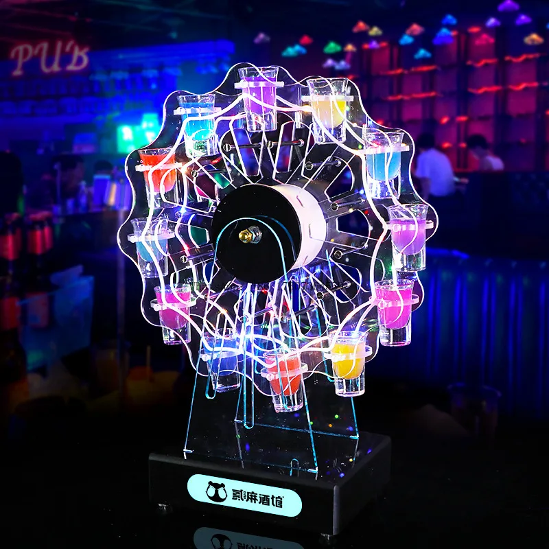 Bar KTV Ferris Wheel Cup Holder LED Luminous Charging Bullet Cocktail 12 Hole Acrylic
Bar KTV Ferris Wheel Cup Holder LED Luminous Charging Bullet Cocktail 12 Hole Acrylic