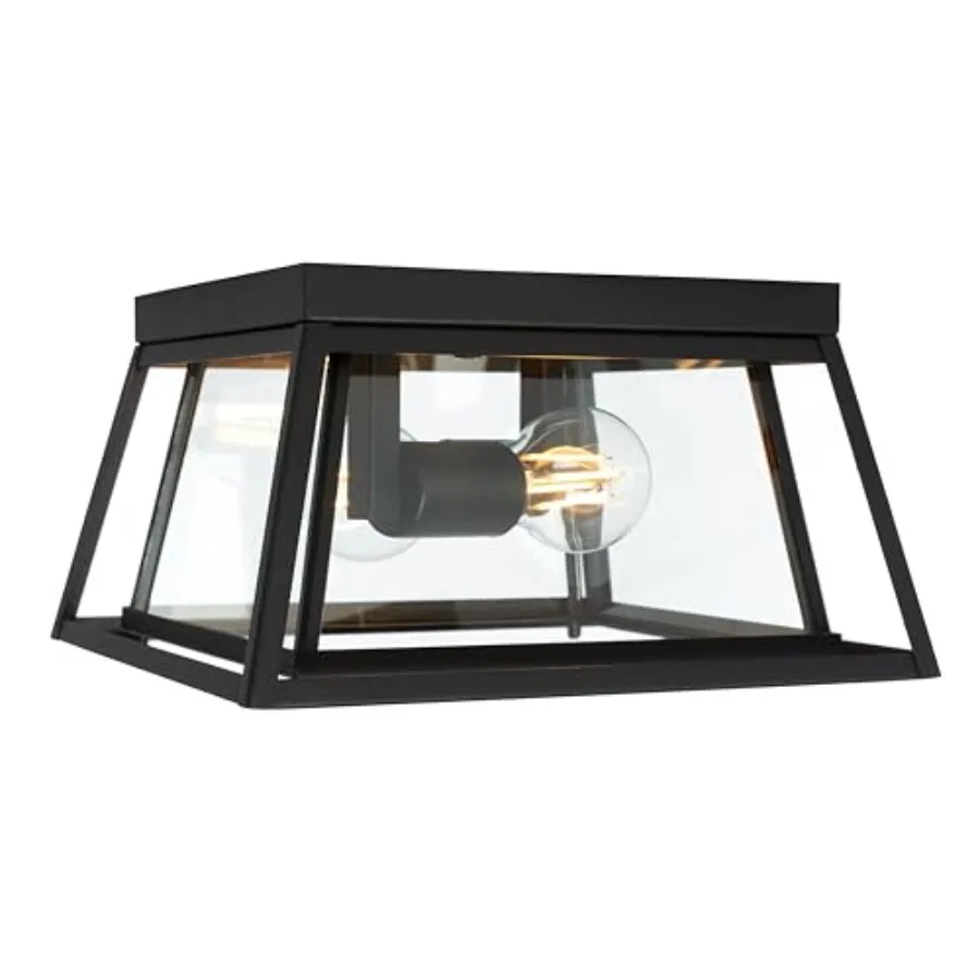 Lighting Collection Rydler Black 2-Light Outdoor Flush Mount LED Bulbs Included
Lighting Collection Rydler Black 2-Light Outdoor Flush Mount LED Bulbs Included
