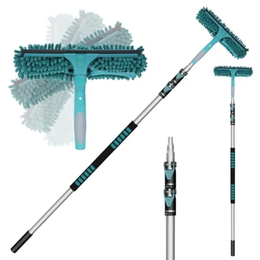 20-футовый высокопроизводительный скребок для окон с удлинительной штангой 5-12 футов, инструмент для мытья окон с 3-секционной телескопической штангой
20-футовый высокопроизводительный скребок для окон с удлинительной штангой 5-12 футов, инструмент для мытья окон с 3-секционной телескопической штангой