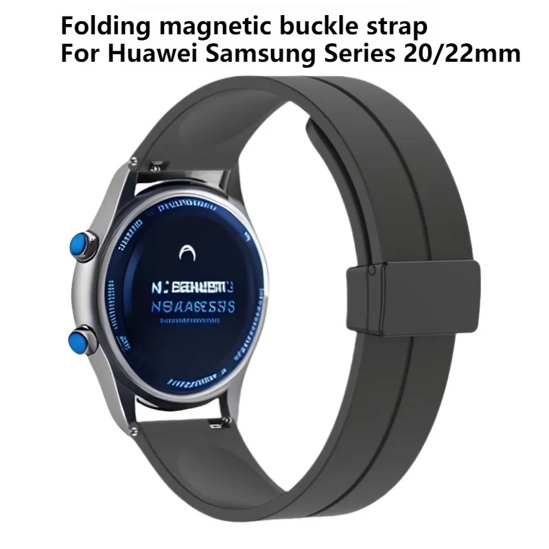 For Samsung Watch6 Huawei GT5/4 Silicone Fashion Sports Watch Strap New Popular Magnetic Folding Buckle Universal Strap
For Samsung Watch6 Huawei GT5/4 Silicone Fashion Sports Watch Strap New Popular Magnetic Folding Buckle Universal Strap