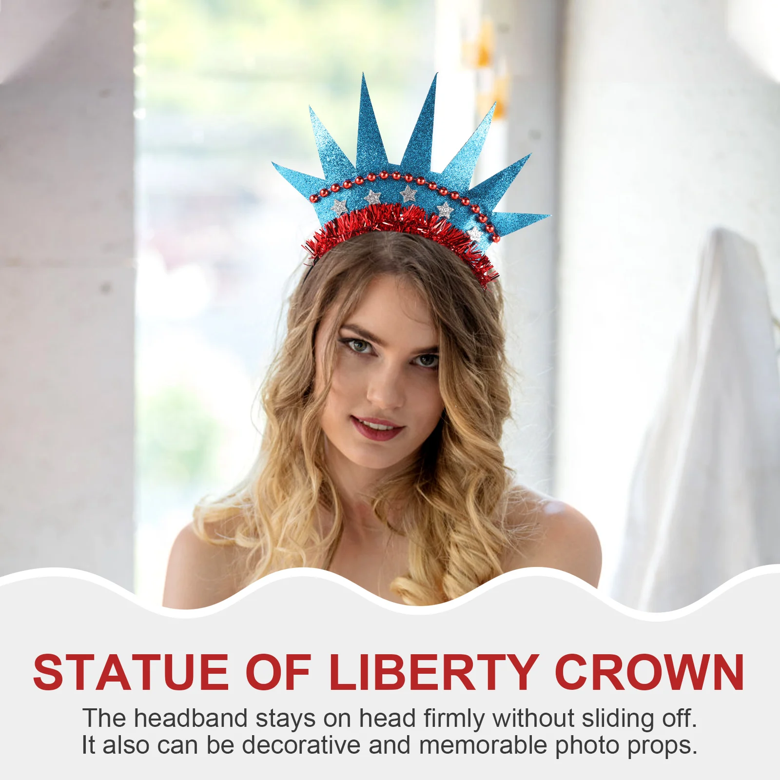 2pcs Crown Headband Statue of Liberty Lightweight Comfortable Party Hair Hoop Independence Day Photo Props Headdress Hair Tools
2pcs Crown Headband Statue of Liberty Lightweight Comfortable Party Hair Hoop Independence Day Photo Props Headdress Hair Tools