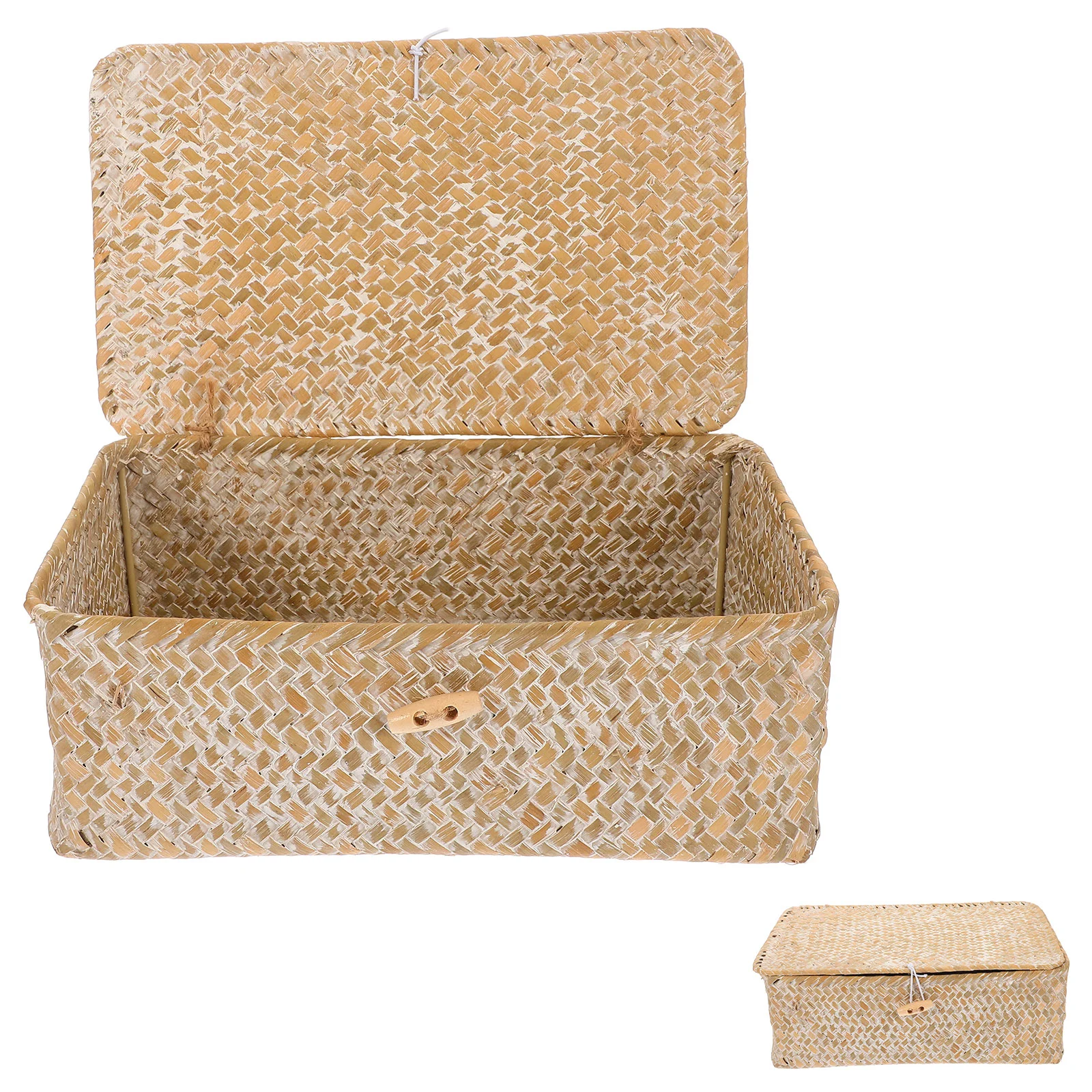 Woven Storage Basket Lidded Small Bins Home Decor Rectangular Laundry Hamper Wicker Seagrass Baskets Collapsible
Woven Storage Basket Lidded Small Bins Home Decor Rectangular Laundry Hamper Wicker Seagrass Baskets Collapsible