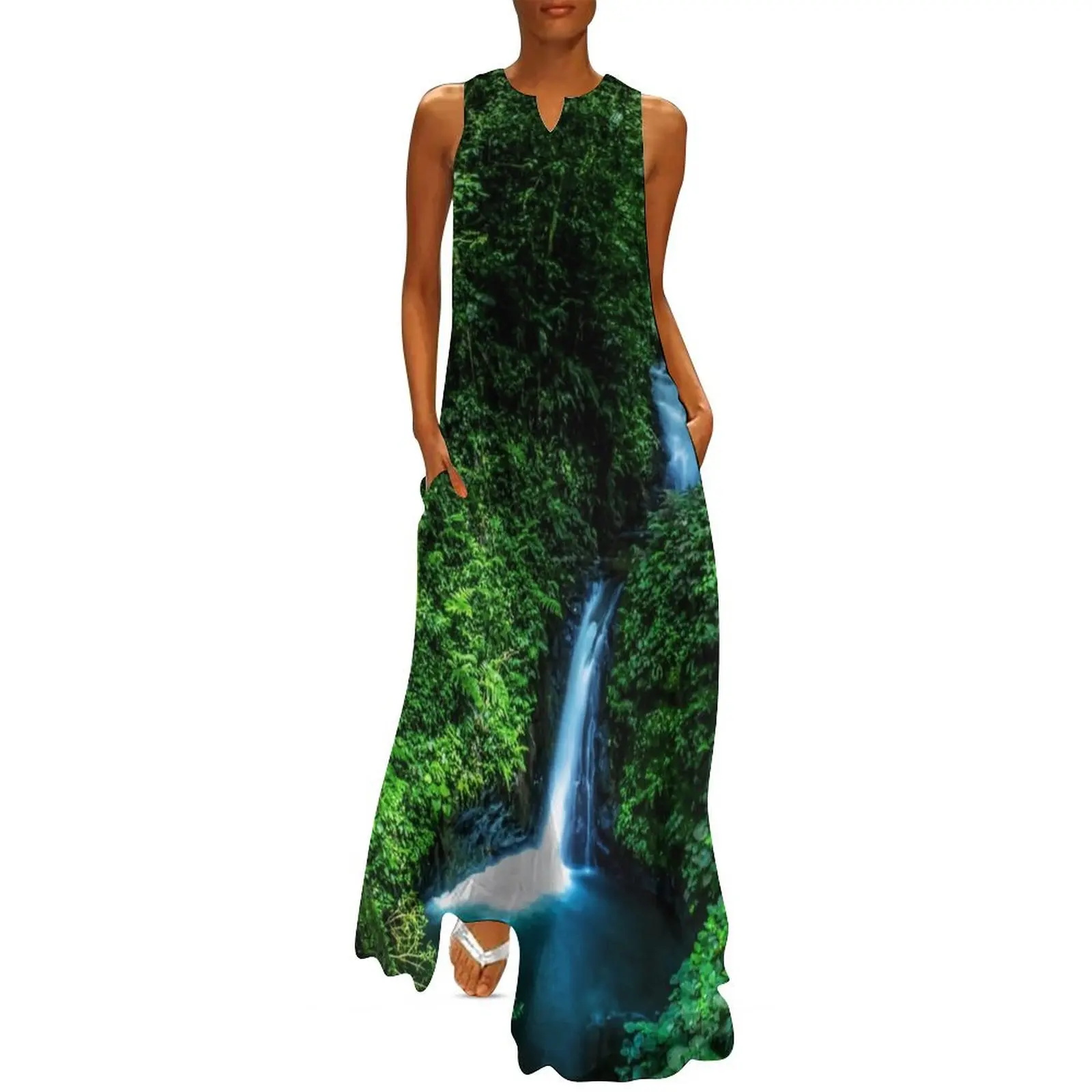Jungle Waterfall Long Dress elegant chic wedding evening dresses luxury woman evening dress Woman clothing dress women summer
Jungle Waterfall Long Dress elegant chic wedding evening dresses luxury woman evening dress Woman clothing dress women summer