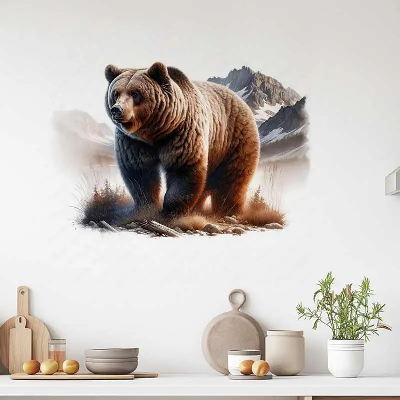 Brown Bear Wall Sticker Toilet Lid Stickers, Bedroom Entrance Living Room Porch Home Decora Waterproof Decals Stickers S799
Brown Bear Wall Sticker Toilet Lid Stickers, Bedroom Entrance Living Room Porch Home Decora Waterproof Decals Stickers S799