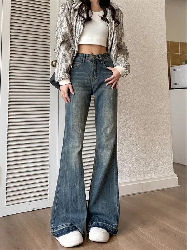 American Retro High Waist Wide Leg Denim Jeans Women's Autumn 2026 New Style Casual Cotton Blue Jeans with Pockets
American Retro High Waist Wide Leg Denim Jeans Women's Autumn 2026 New Style Casual Cotton Blue Jeans with Pockets