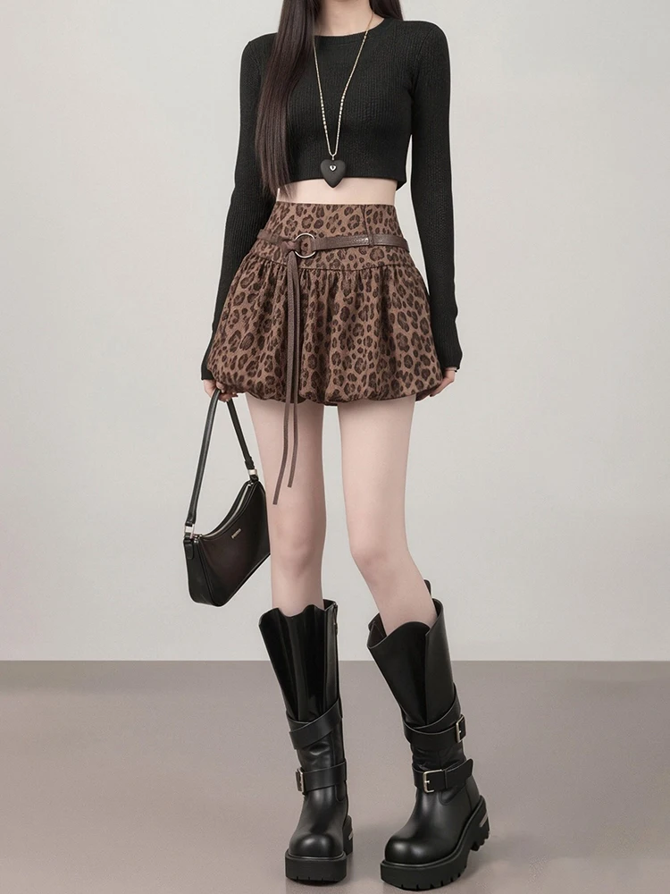 Retro Leopard Print Flower Bud Skirt Women's High Waist Slimming Versatile A-Line Skirt Small Stature Anti-Light f Skirt
Retro Leopard Print Flower Bud Skirt Women's High Waist Slimming Versatile A-Line Skirt Small Stature Anti-Light f Skirt