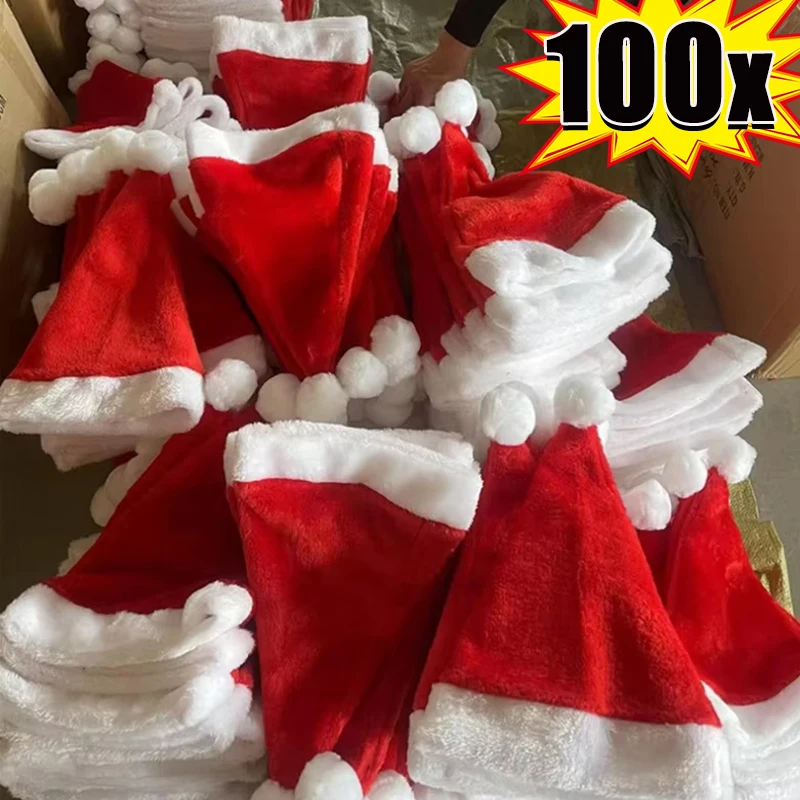 1-100 шт. рождественские шапки для детей и взрослых, толстые плюшевые шапки для пожилых людей, головные уборы для мальчиков и девочек, рождественские украшения
1-100 шт. рождественские шапки для детей и взрослых, толстые плюшевые шапки для пожилых людей, головные уборы для мальчиков и девочек, рождественские украшения