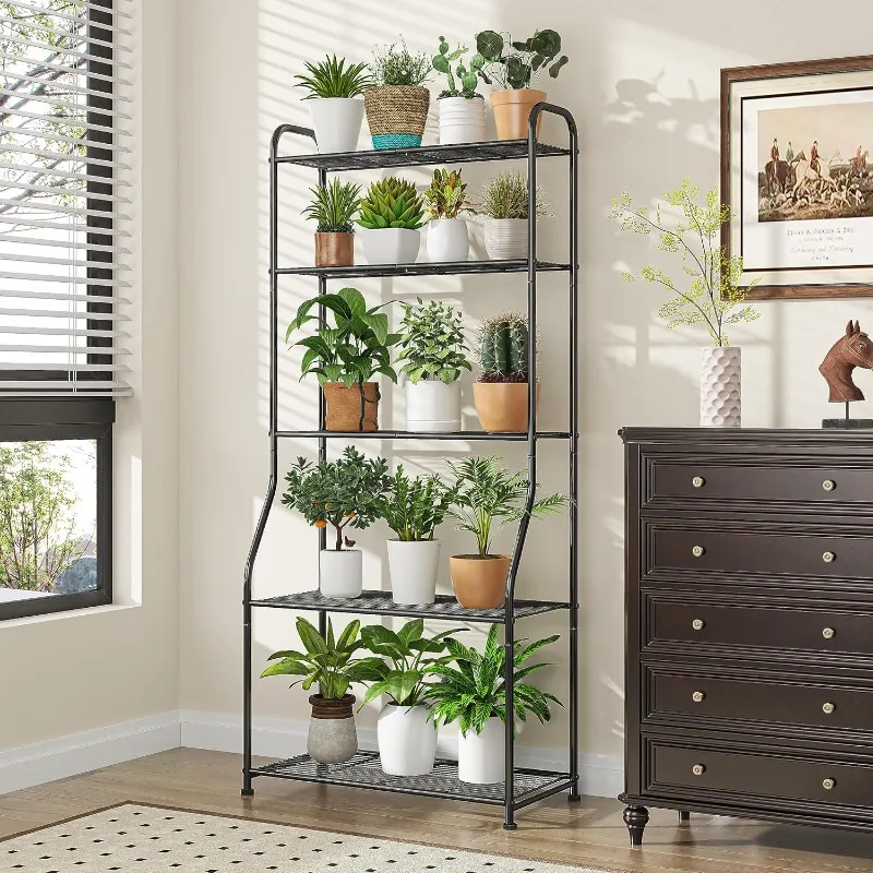 Plant Stand 5-Tier Plant Shelf for Indoor Outdoor, Waterproof Metal Tall Plant Stand for Living Room Bathroom Balcony Garden
Plant Stand 5-Tier Plant Shelf for Indoor Outdoor, Waterproof Metal Tall Plant Stand for Living Room Bathroom Balcony Garden