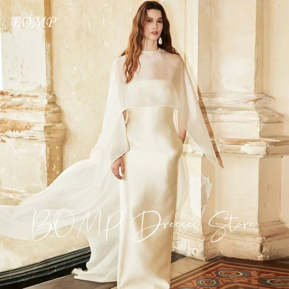 BOMP Elegant Ivory Evening Party Dress with Long Jacket Satin Strapless Straight Formal Occasion Gown Customized Robe de soirée
BOMP Elegant Ivory Evening Party Dress with Long Jacket Satin Strapless Straight Formal Occasion Gown Customized Robe de soirée