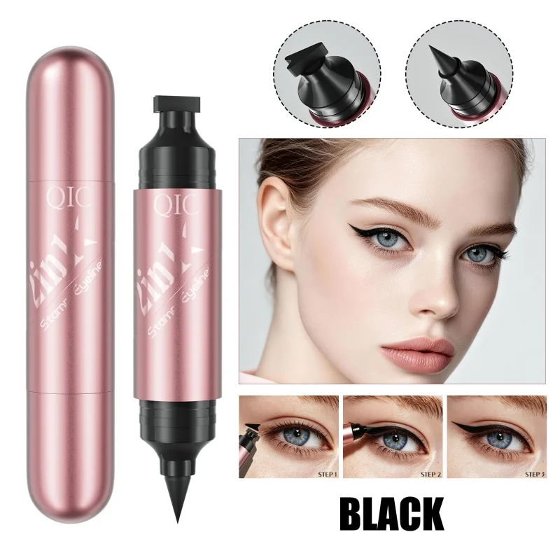 Lazy Integrated Eyeliner Stamp Dual-Head Rotatable Precise Outline Seal Lasting Waterproof Fast Drying Liquid Eye Liner Pen
Lazy Integrated Eyeliner Stamp Dual-Head Rotatable Precise Outline Seal Lasting Waterproof Fast Drying Liquid Eye Liner Pen
