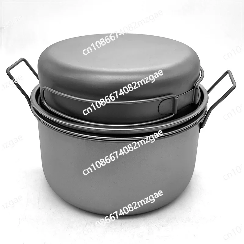 Outdoor Camping Pure Titanium 2.2L Large Capacity Lightweight Soup Pot Steamer with Steamer Portable
Outdoor Camping Pure Titanium 2.2L Large Capacity Lightweight Soup Pot Steamer with Steamer Portable