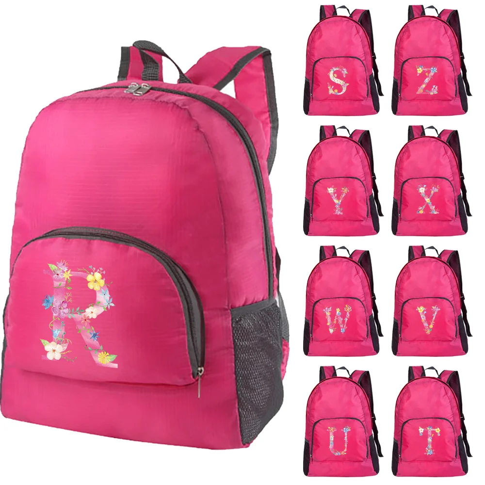 Unisex Lightweight Outdoor Backpack Pink Letter Printed Folding Backpack Travel Hiking Cycling Daypack Bag Leisure Sport Daypack
Unisex Lightweight Outdoor Backpack Pink Letter Printed Folding Backpack Travel Hiking Cycling Daypack Bag Leisure Sport Daypack