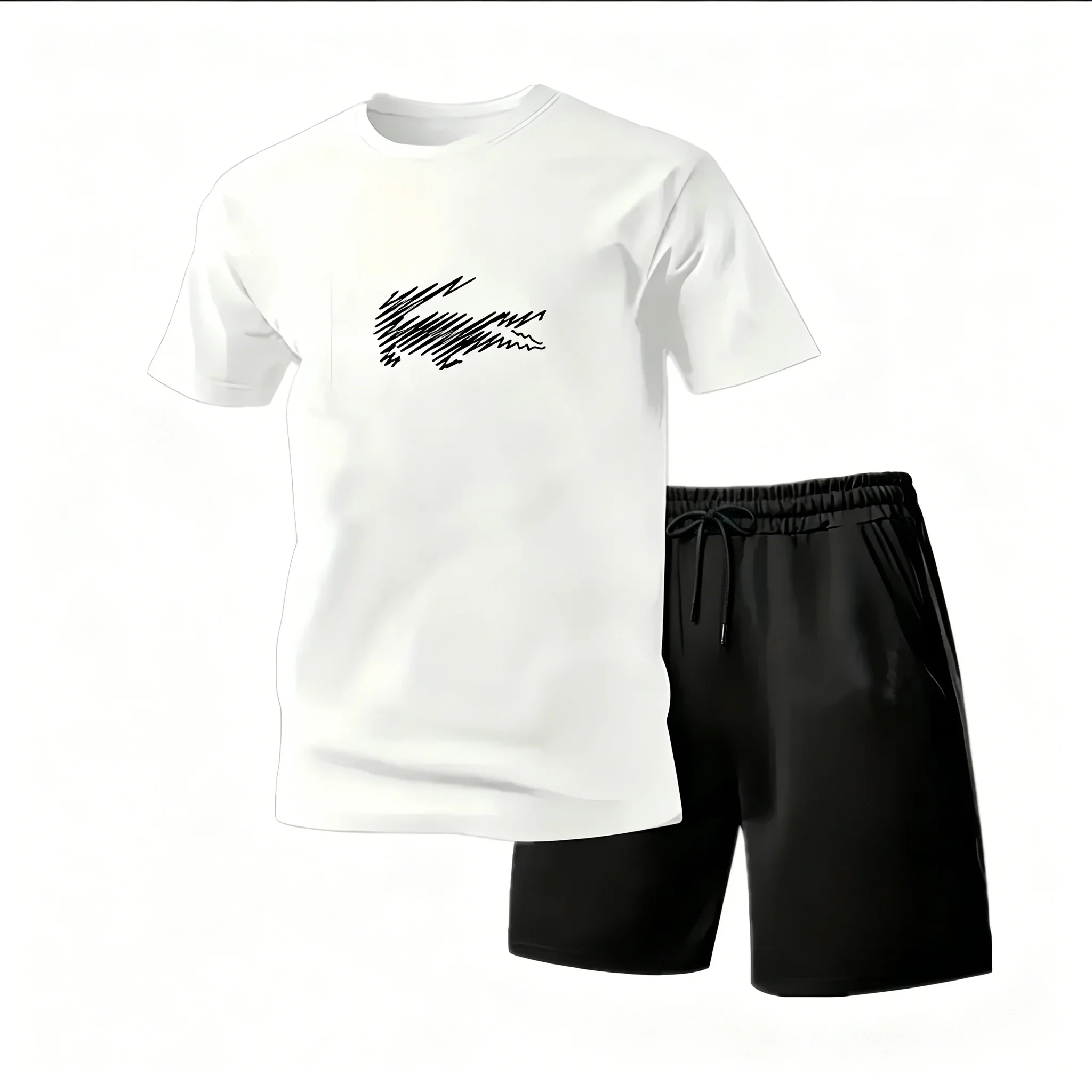 Men's Two-Piece Sportswear Set Short Sleeve T-Shirt Pants Running Fitness Activewear Casual Athletic Tracksuit Gym Workout T-Shi
Men's Two-Piece Sportswear Set Short Sleeve T-Shirt Pants Running Fitness Activewear Casual Athletic Tracksuit Gym Workout T-Shi