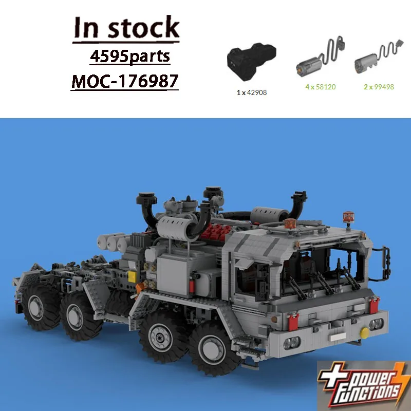 MOC-176987 New Urban Heavy Duty Crane Truck Building Block Model 4595 Parts Boys Children's Birthday Christmas Toy Gift
MOC-176987 New Urban Heavy Duty Crane Truck Building Block Model 4595 Parts Boys Children's Birthday Christmas Toy Gift