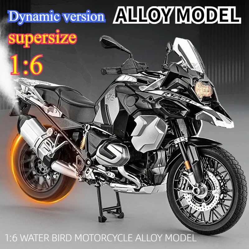 Масштабная модель 1:6 для BMW R1250 GS ADV, литая под давлением, из металлического сплава, высокореалистичная, коллекционная, для хобби, подарки, имитационная модель из сплава
Масштабная модель 1:6 для BMW R1250 GS ADV, литая под давлением, из металлического сплава, высокореалистичная, коллекционная, для хобби, подарки, имитационная модель из сплава