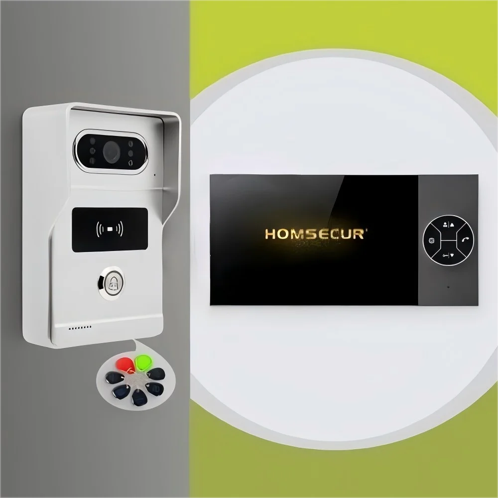 4-Wire 7" 1080P Video Doorbell Intercom – RFID Access + Mute Mode, Rainproof Hands-Free HD Door Phone for Home/Office
4-Wire 7" 1080P Video Doorbell Intercom – RFID Access + Mute Mode, Rainproof Hands-Free HD Door Phone for Home/Office