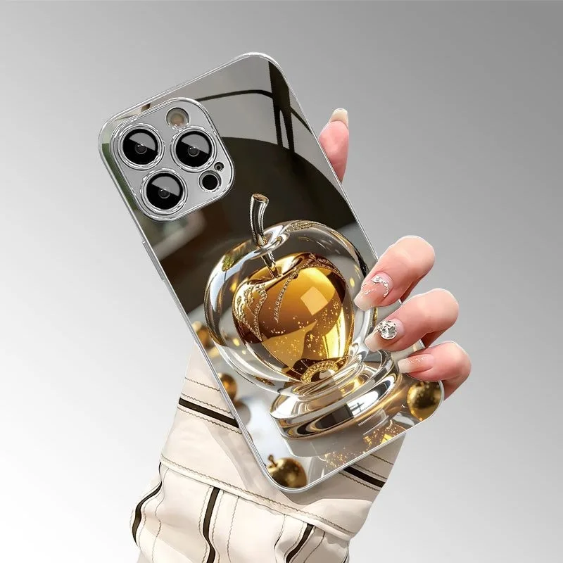 Gleaming Golden For Apple Pattern Electroplate Phone Case For Samsung Galaxy S26 S25 S24 S23 Ultra Plus FE Tempered Glass Cover
Gleaming Golden For Apple Pattern Electroplate Phone Case For Samsung Galaxy S26 S25 S24 S23 Ultra Plus FE Tempered Glass Cover