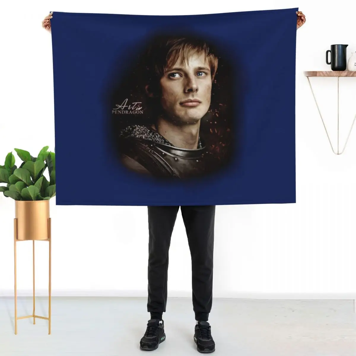 Arthur Pendragon - Merlin - A2 V-Neck Throw Blanket Color Fast Cozy Throw Blanket
Arthur Pendragon - Merlin - A2 V-Neck Throw Blanket Color Fast Cozy Throw Blanket