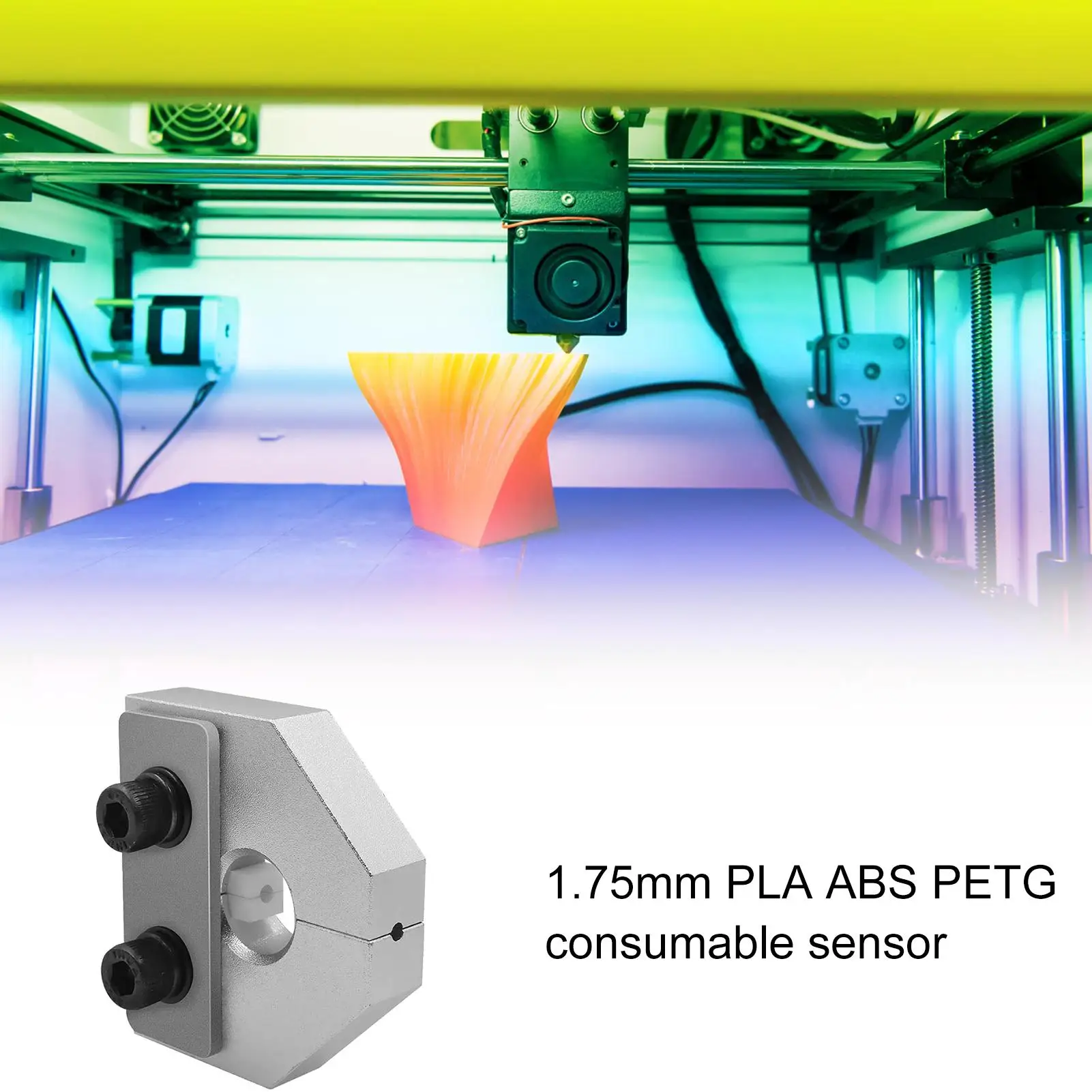 Запчасти для 3D-принтера, разъем для сварки нити для Ender 3 PRO, алюминиевый блок 1,75 мм, датчик нити PLAABS, инструмент для сращивания нити 
Запчасти для 3D-принтера, разъем для сварки нити для Ender 3 PRO, алюминиевый блок 1,75 мм, датчик нити PLAABS, инструмент для сращивания нити