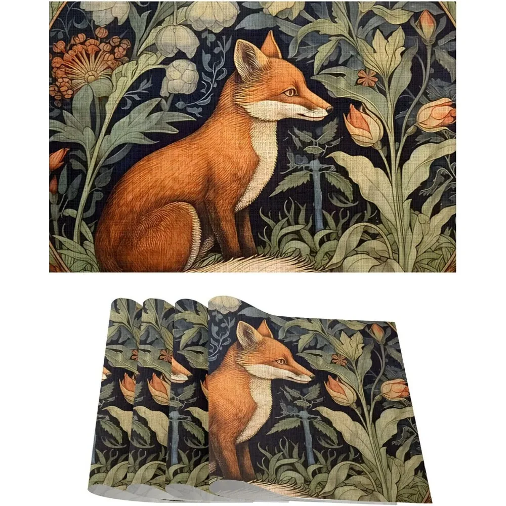 Fox Placemats Set Of 4 Gothic Animals Table Placemats Moody Dark Academia Washable Heat Resistant Place Mats Vint
Fox Placemats Set Of 4 Gothic Animals Table Placemats Moody Dark Academia Washable Heat Resistant Place Mats Vint