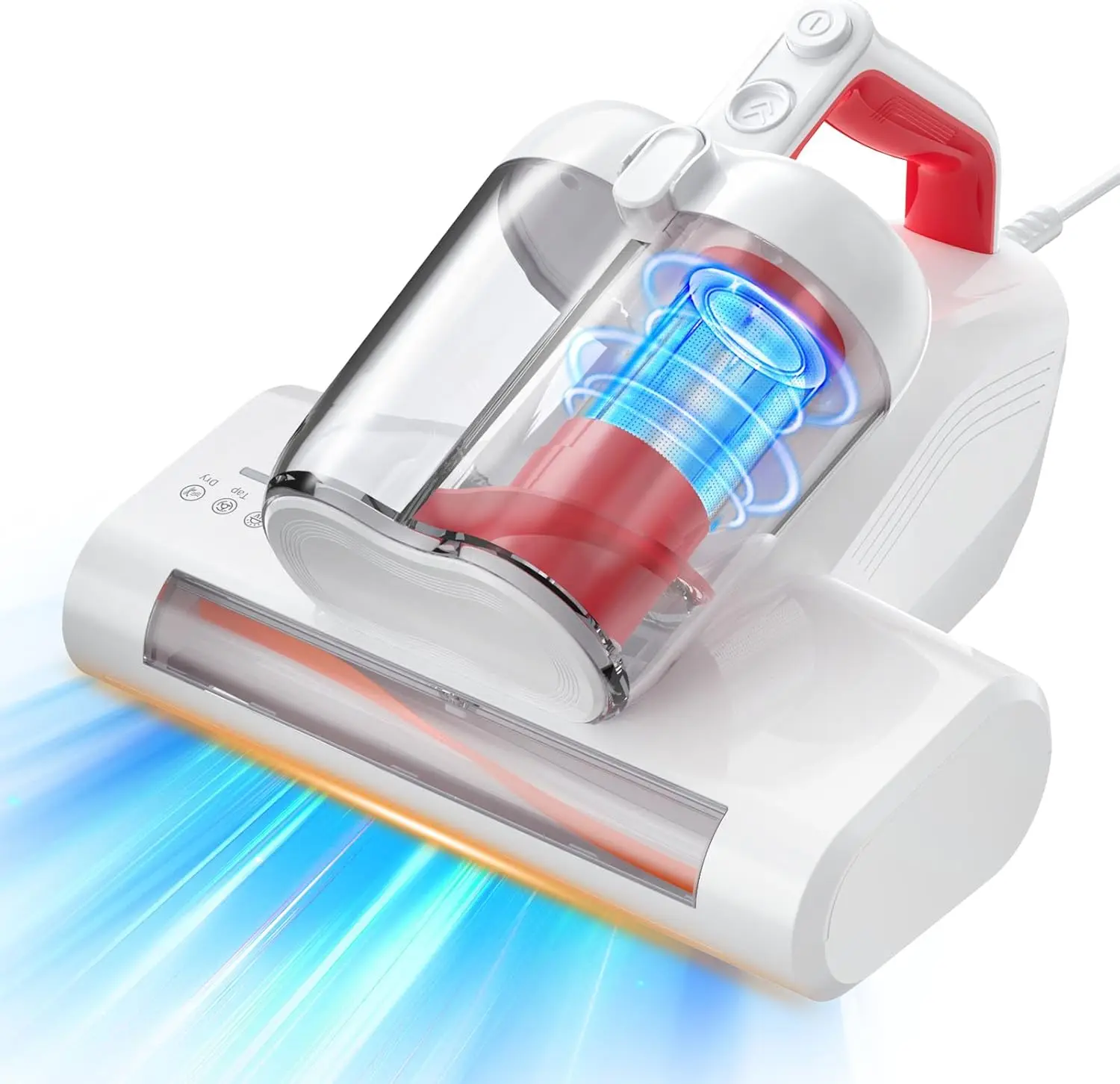 16Kpa 600W Mattress Vacuum Cleaner with UV-C Light, Heating Tech, 40000 RPM Brushroll & Widened Suction Port
16Kpa 600W Mattress Vacuum Cleaner with UV-C Light, Heating Tech, 40000 RPM Brushroll & Widened Suction Port