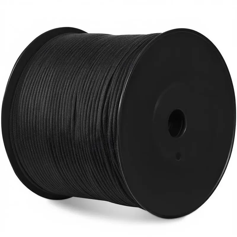 Synthetic Fiber Braided Line 3/16 inch x 1000 ft For Camping Tree Work Emergency Kits, 32-Strand Structure 720 LBS Load Limit Black Nylon Utility Cord
Synthetic Fiber Braided Line 3/16 inch x 1000 ft For Camping Tree Work Emergency Kits, 32-Strand Structure 720 LBS Load Limit Black Nylon Utility Cord