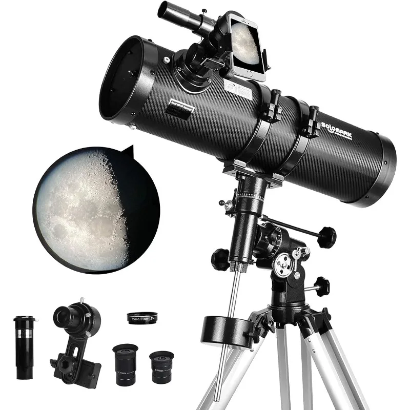Телескоп 130EQ Newtonian Reflector Телескопы для взрослых, профессиональные телескопы для взрослых астрономии
Телескоп 130EQ Newtonian Reflector Телескопы для взрослых, профессиональные телескопы для взрослых астрономии