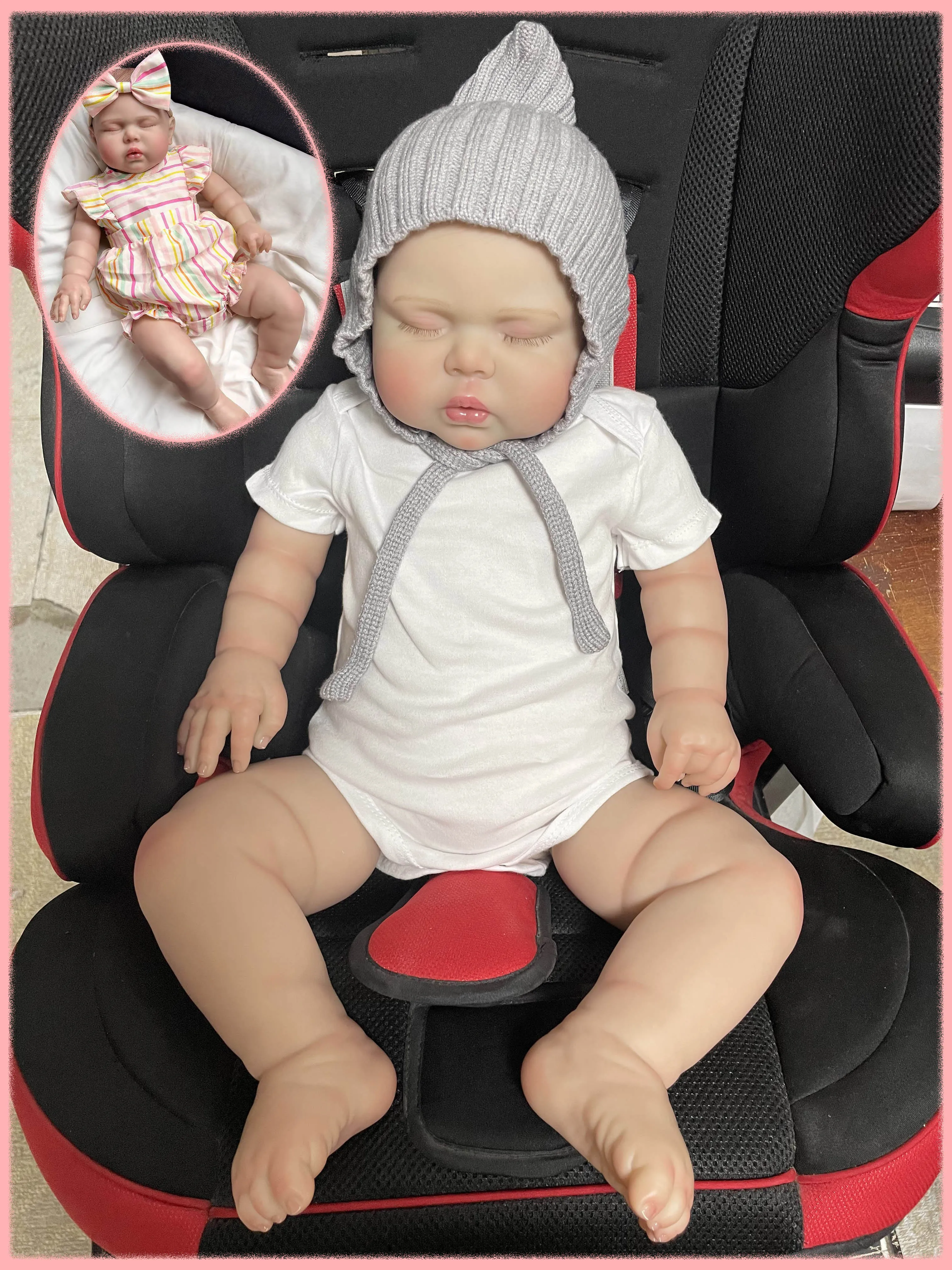 24Inch Sleeping Pickle Soft Cloth Body Reborn Doll Lifelike Multiple Layers Painting 3D Skin With Visible Veins Hand Draw Hair
24Inch Sleeping Pickle Soft Cloth Body Reborn Doll Lifelike Multiple Layers Painting 3D Skin With Visible Veins Hand Draw Hair