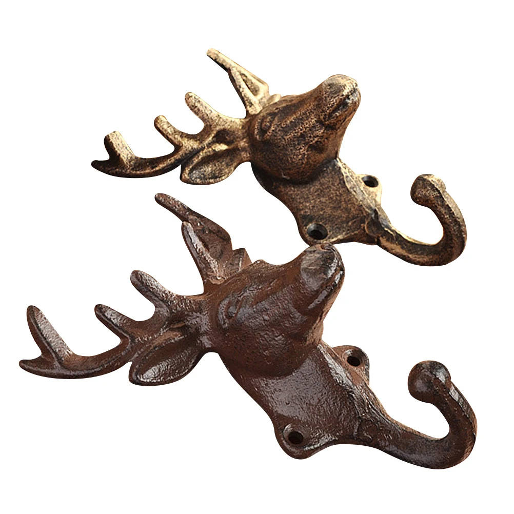 2pcs Wrought Iron Hooks Vintage Deer Head Wall Clothing Hanging Home Decor Rustic Kitchen Bedroom Garden Patios
2pcs Wrought Iron Hooks Vintage Deer Head Wall Clothing Hanging Home Decor Rustic Kitchen Bedroom Garden Patios