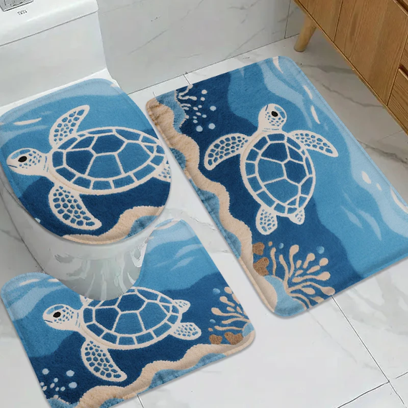Ocean themed floor mat set, bathroom anti slip mat, shower room small carpet, toilet seat mat, door mat, decorative mat
Ocean themed floor mat set, bathroom anti slip mat, shower room small carpet, toilet seat mat, door mat, decorative mat