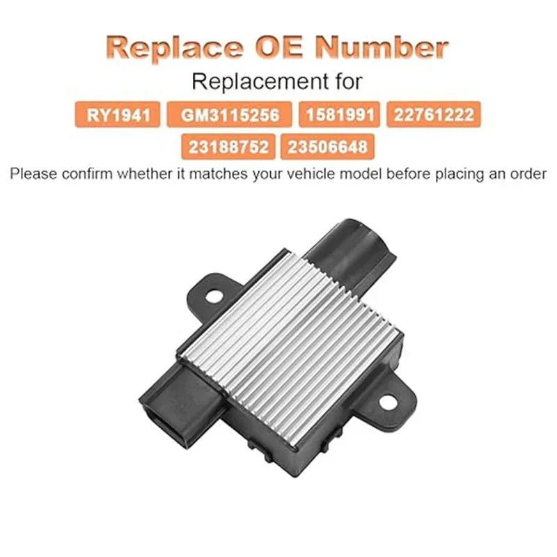 Модуль управления двигателем электрического вентилятора, совместимый с двигателем ATS 2015-2019, заменяет 23188752 23506648 
Модуль управления двигателем электрического вентилятора, совместимый с двигателем ATS 2015-2019, заменяет 23188752 23506648