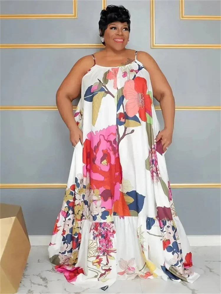 Plus Size Women Clothing Dress Summer 2025 Slip Flower Print Dress Elegant Full Length Max Dresses Wholesale Dropshiping
Plus Size Women Clothing Dress Summer 2025 Slip Flower Print Dress Elegant Full Length Max Dresses Wholesale Dropshiping