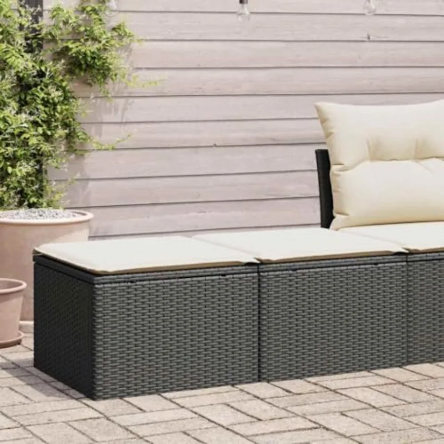 2-Piece Garden Sofa Set Modular Poly Rattan Patio Chairs Compact Outdoor Furniture for Balcony Terrace Small Space Black
2-Piece Garden Sofa Set Modular Poly Rattan Patio Chairs Compact Outdoor Furniture for Balcony Terrace Small Space Black