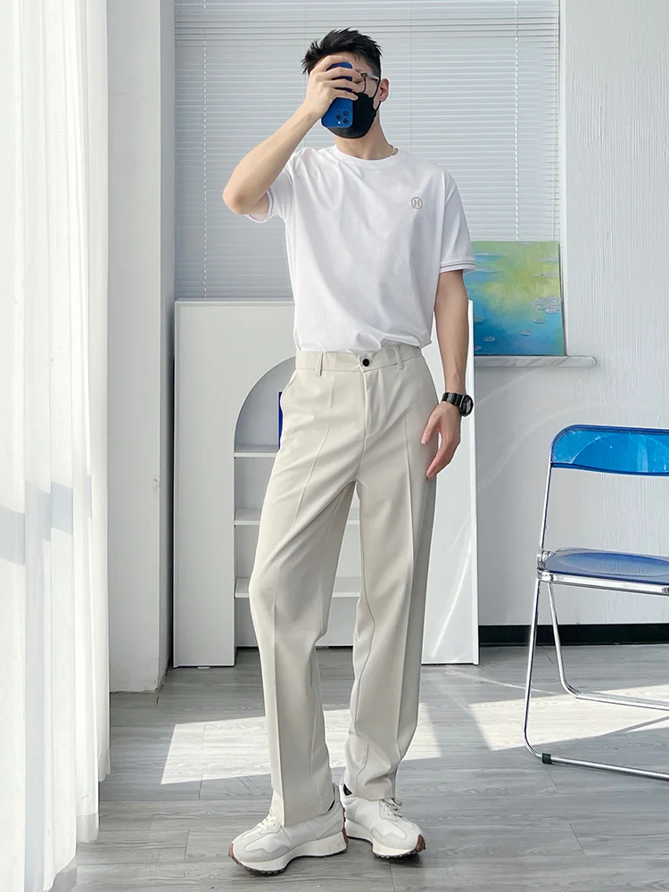 Мужские свободные брюки прямого кроя, весенние, новые, летние, повседневные, струящиеся, длинные, молодежные, модные, однотонные, не требующие глажки
Мужские свободные брюки прямого кроя, весенние, новые, летние, повседневные, струящиеся, длинные, молодежные, модные, однотонные, не требующие глажки