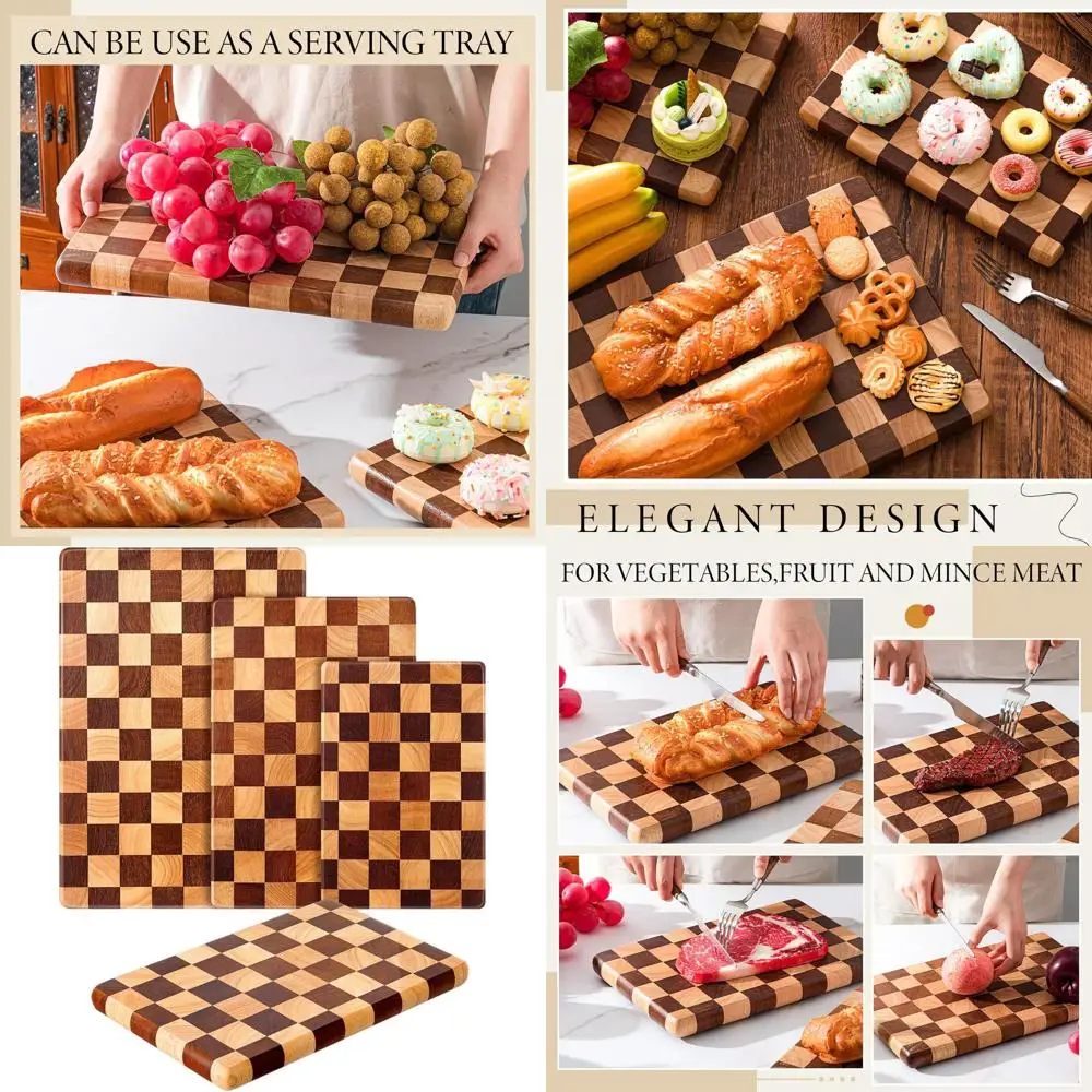 Набор из 3 разделочных досок из дерева акации толщиной 1 дюйм, универсальные кухонные подносы для мяса, сыра, фруктов и овощей в трех условиях
Набор из 3 разделочных досок из дерева акации толщиной 1 дюйм, универсальные кухонные подносы для мяса, сыра, фруктов и овощей в трех условиях
