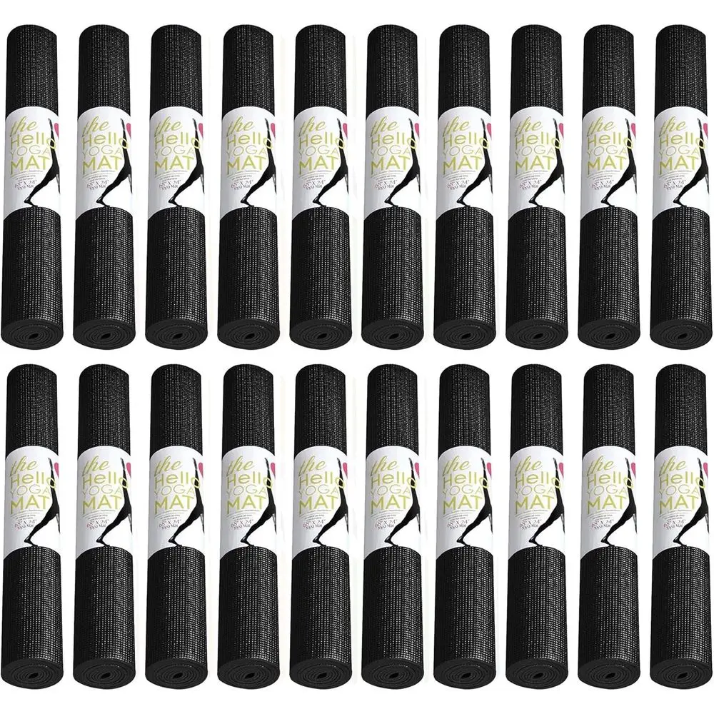 Набор из 20 ковриков для йоги, 68 x 24 дюйма, нескользящие, толщиной 4 мм, для фитнеса или растяжки, нетоксичные, оптом для школ и студий
Набор из 20 ковриков для йоги, 68 x 24 дюйма, нескользящие, толщиной 4 мм, для фитнеса или растяжки, нетоксичные, оптом для школ и студий