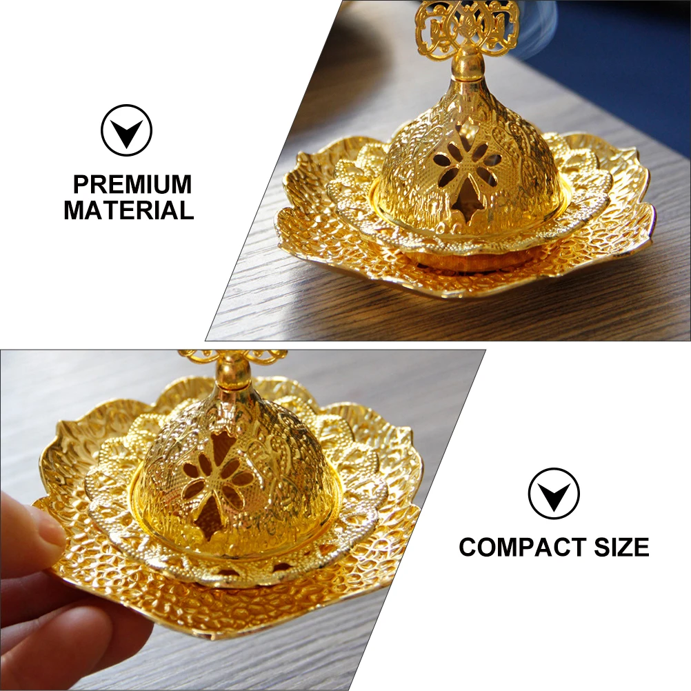 Incense Burner Metal Censer Aroma Stove Household Decor Compact Size Fine Workmanship Yoga Studio Bedroom Sauna Room Delicate
Incense Burner Metal Censer Aroma Stove Household Decor Compact Size Fine Workmanship Yoga Studio Bedroom Sauna Room Delicate