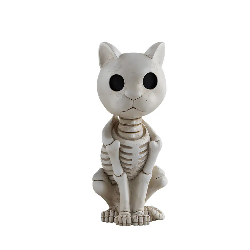 Creative simulation animal skeleton Halloween ornaments skull cat resin crafts ghost festival decorations
Creative simulation animal skeleton Halloween ornaments skull cat resin crafts ghost festival decorations