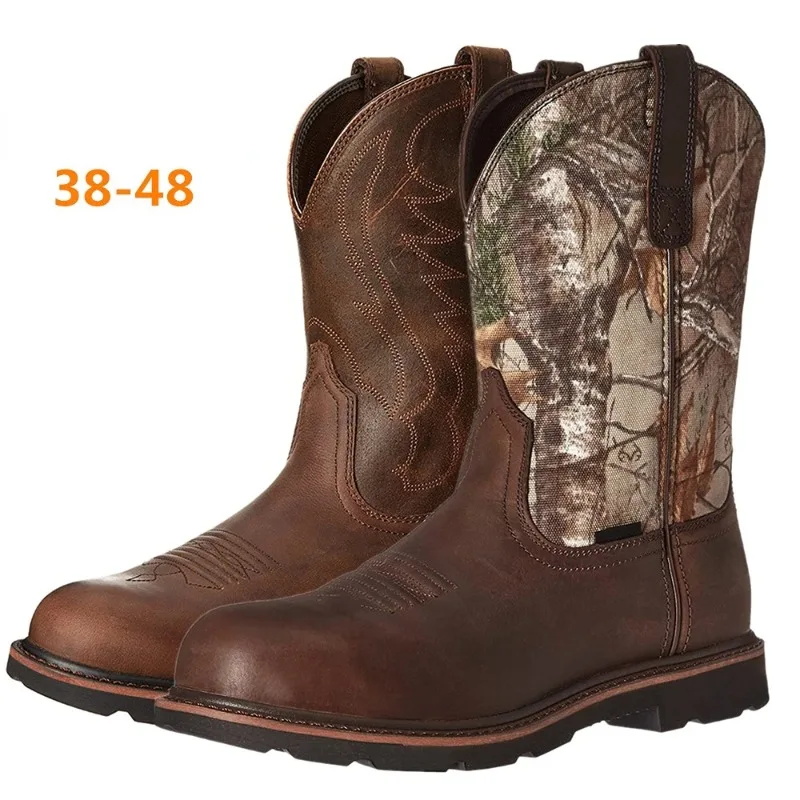 Fashion Men's Cowboy Boots Slip-on Embroidery Process Vintage Knight Boots Men's Snow Shoes Motorcycle Boots Big Size 38-48
Fashion Men's Cowboy Boots Slip-on Embroidery Process Vintage Knight Boots Men's Snow Shoes Motorcycle Boots Big Size 38-48