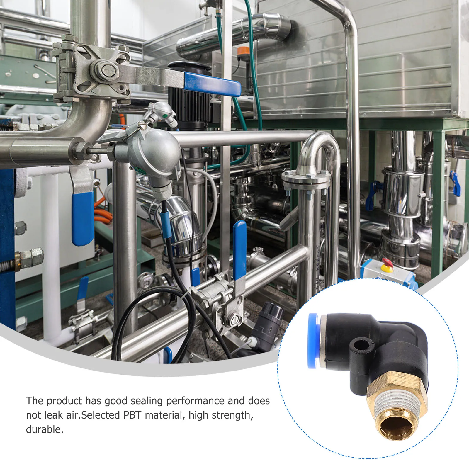 Pneumatic Right Angle Connector Air Pipe Quick Fitting Hose Fittings Disconnect High Pressure Resistant Durable POM Sealing
Pneumatic Right Angle Connector Air Pipe Quick Fitting Hose Fittings Disconnect High Pressure Resistant Durable POM Sealing