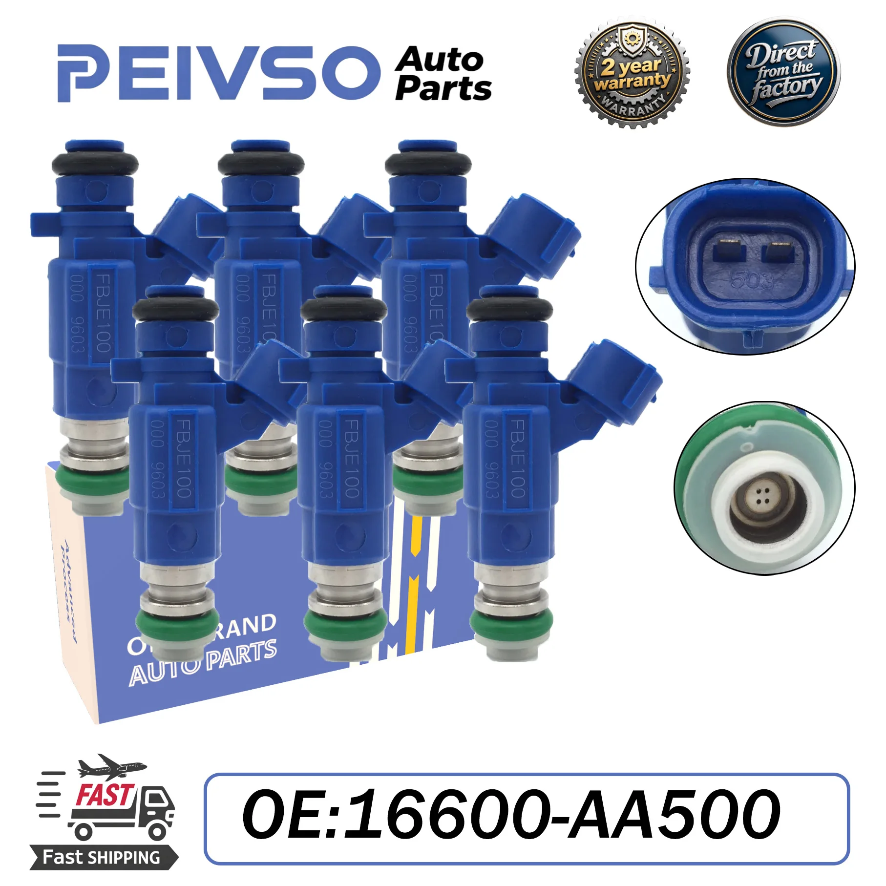PEIVSO 6PCS Fuel Injectors For 16600-AA500 16600AA500 FBJE100 Nissan Safari Patrol Skyline R34 RB25DET 2.5L Turbo
PEIVSO 6PCS Fuel Injectors For 16600-AA500 16600AA500 FBJE100 Nissan Safari Patrol Skyline R34 RB25DET 2.5L Turbo