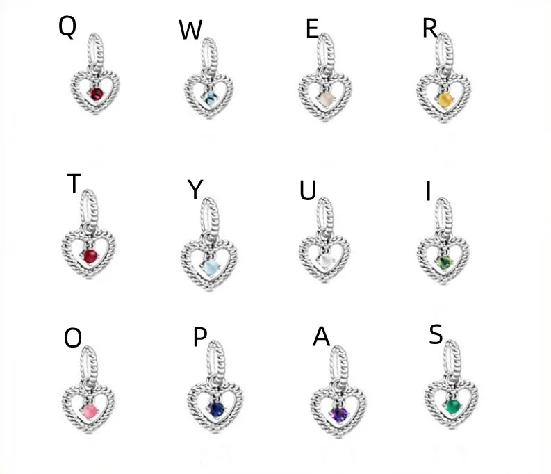 925 Sterling Silver Month Pendant Beads for Pandora Bracelets and Necklaces Jewelry
925 Sterling Silver Month Pendant Beads for Pandora Bracelets and Necklaces Jewelry