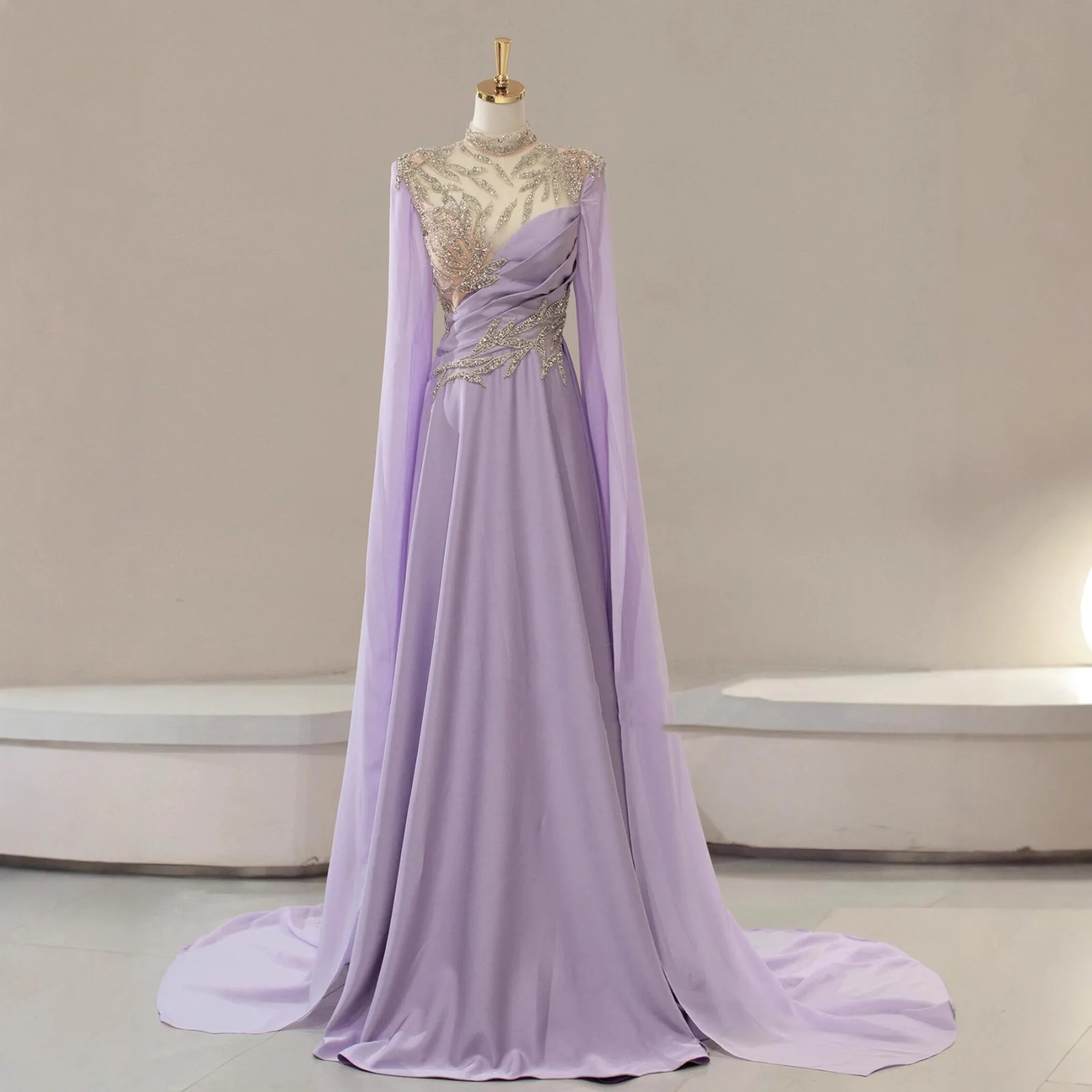 Chinese Style Performance Evening Dresses For Female Long Sleeves Chiffon A-line Vocal Music Solo Show Dresses Vestido De Novia
Chinese Style Performance Evening Dresses For Female Long Sleeves Chiffon A-line Vocal Music Solo Show Dresses Vestido De Novia