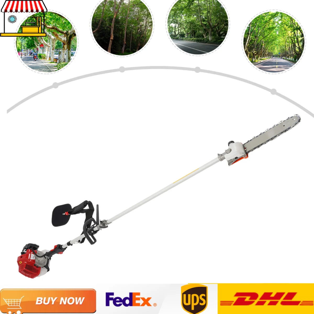 43 cc 2-Stroke Petrol Chainsaw| Cordless Pole Saw | Telescopic Tree Branch Pruner
43 cc 2-Stroke Petrol Chainsaw| Cordless Pole Saw | Telescopic Tree Branch Pruner