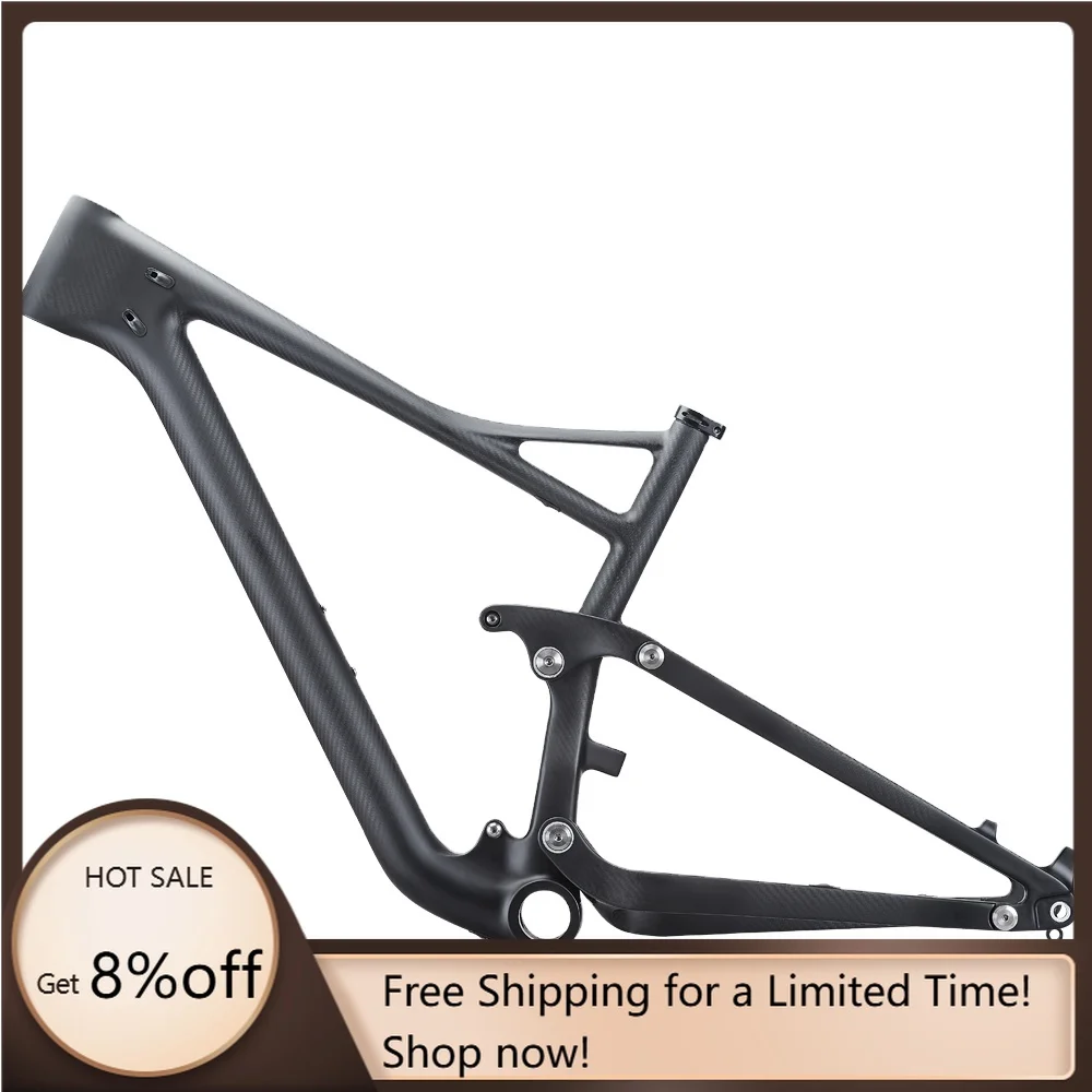 STLF Customized Thru Axle 12*148MM MTB Carbon Frame DH Ultralight Full Suspension Mountain Bike Frame
STLF Customized Thru Axle 12*148MM MTB Carbon Frame DH Ultralight Full Suspension Mountain Bike Frame