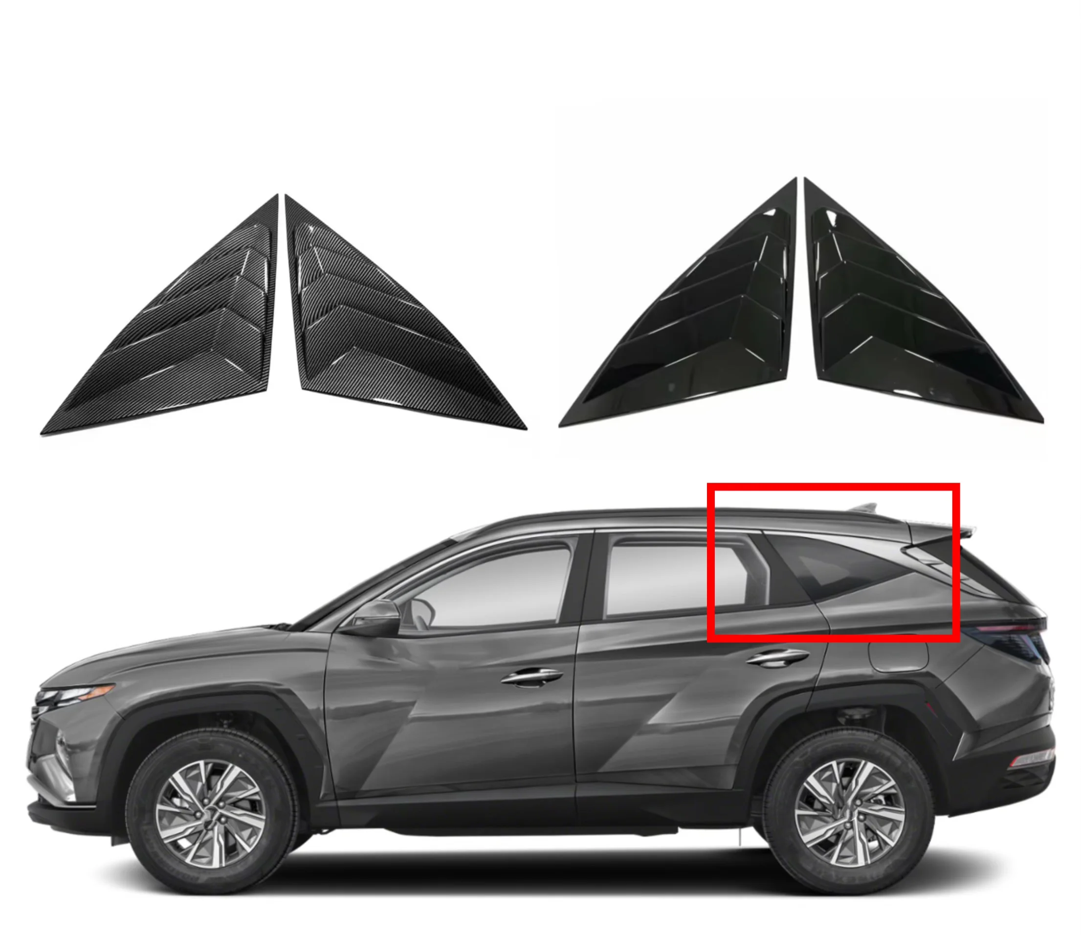 For Hyundai Tucson NX4 2021 2022 2023 Not fit for European!Car Accessories ABS Plastic Rear Triangle Window Shutter Cover
For Hyundai Tucson NX4 2021 2022 2023 Not fit for European!Car Accessories ABS Plastic Rear Triangle Window Shutter Cover