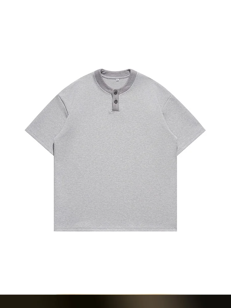 Retro Japanese Sle Loose Fit ort Sve T-irt Henry Collar Casual Versatile Summer New Sle for Teenagers Couple
Retro Japanese Sle Loose Fit ort Sve T-irt Henry Collar Casual Versatile Summer New Sle for Teenagers Couple