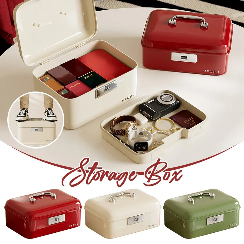 32X24X19Cm Password Lockable Storage Box with Handle Double Layer Large Capacity Secure Storage Container for Home Offices
32X24X19Cm Password Lockable Storage Box with Handle Double Layer Large Capacity Secure Storage Container for Home Offices